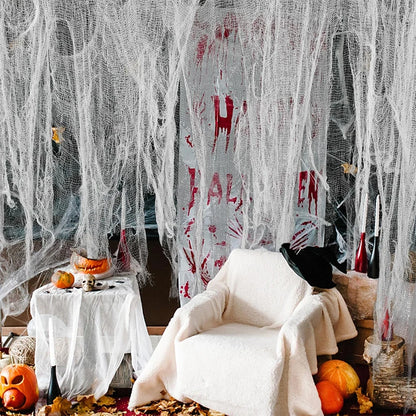 Halloween Decoration Fabric Halloween Party Decor Stretchable Fabric - Image 4