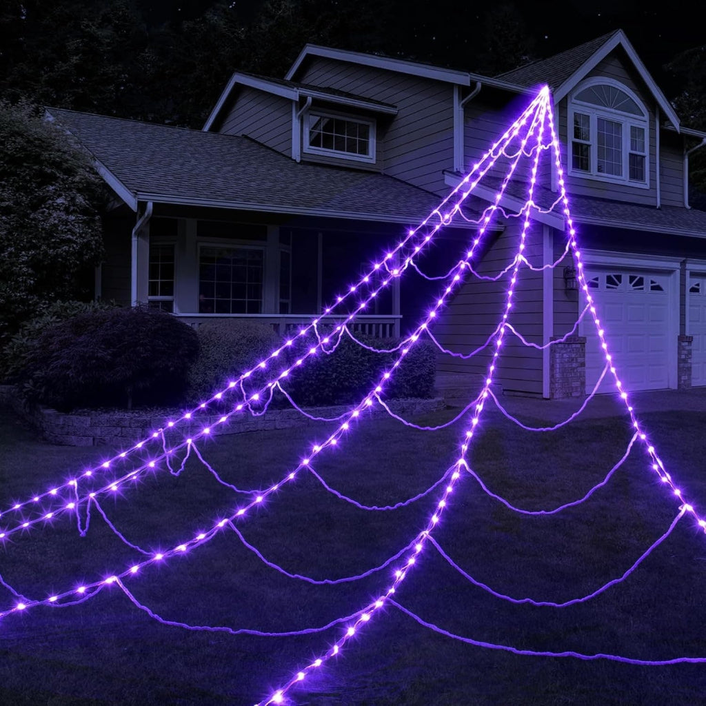 Halloween Decoration Outdoor Spider Web Lights - Image 7