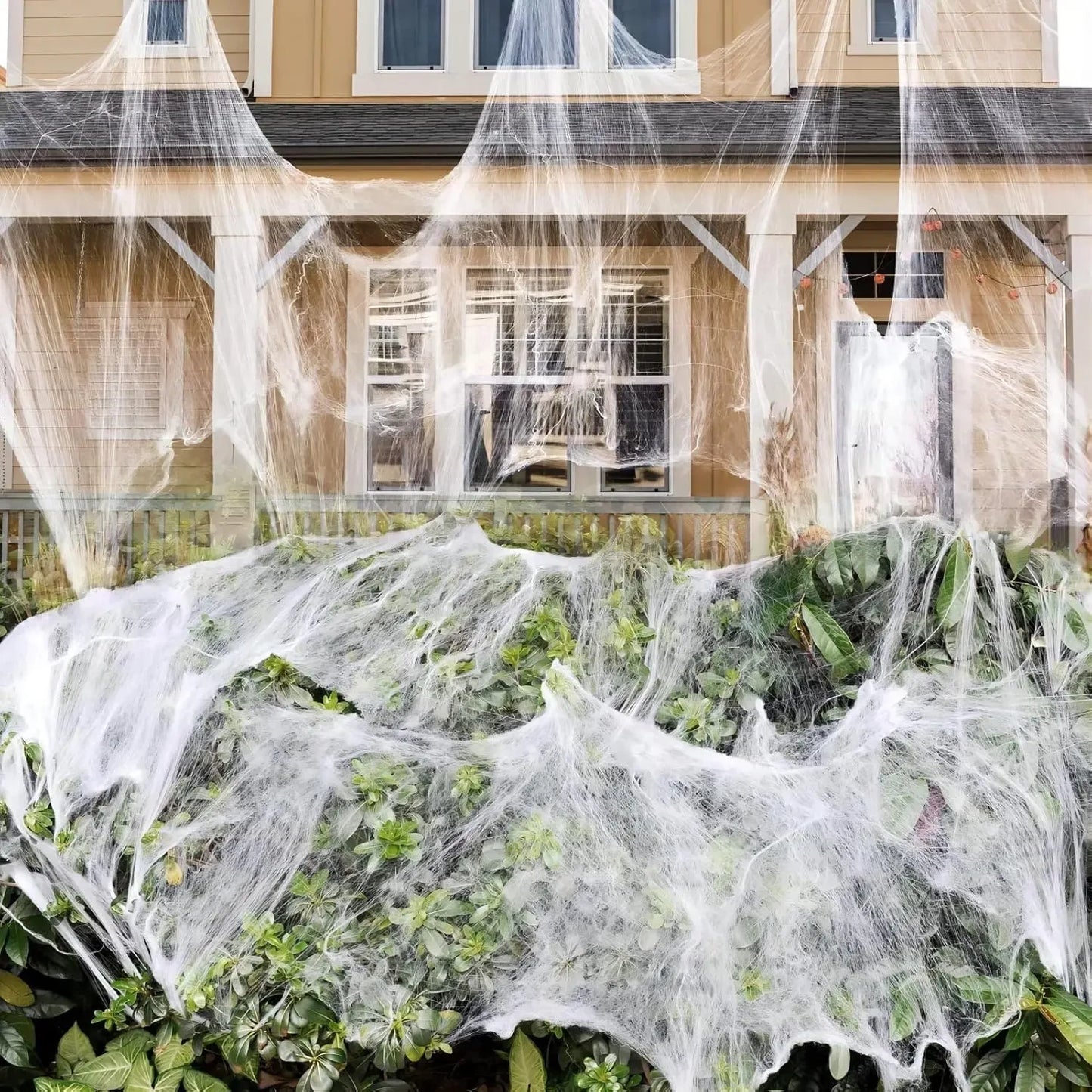 Halloween Decorations Fake Spider Web Halloween Spider Webs Stretchable - Image 1
