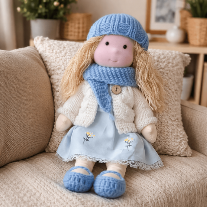Handmade Cotton Waldorf Doll Creative Play and Imaginative Fun - Image 28