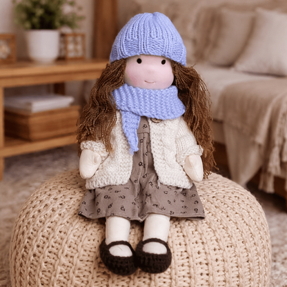 Handmade Cotton Waldorf Doll Creative Play and Imaginative Fun - Image 4