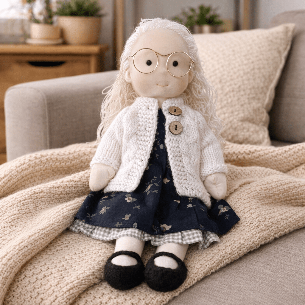 Handmade Cotton Waldorf Doll Creative Play and Imaginative Fun - Image 7