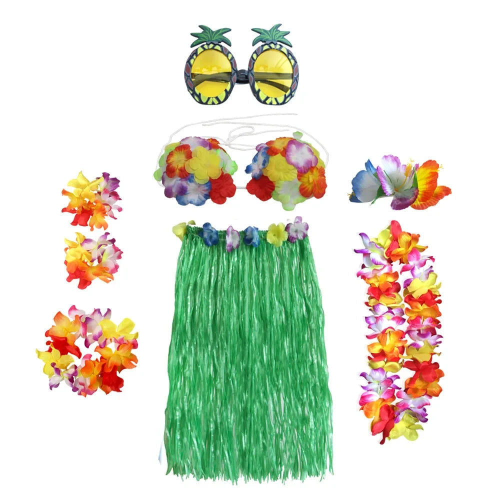 Hawaiian Costume Halloween Costume Flower Crown Set - Image 10