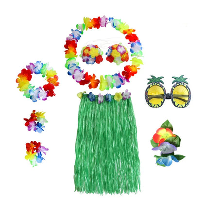 Hawaiian Costume Halloween Costume Flower Crown Set - Image 4