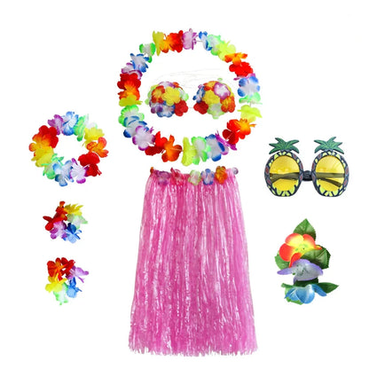 Hawaiian Costume Halloween Costume Flower Crown Set - Image 5