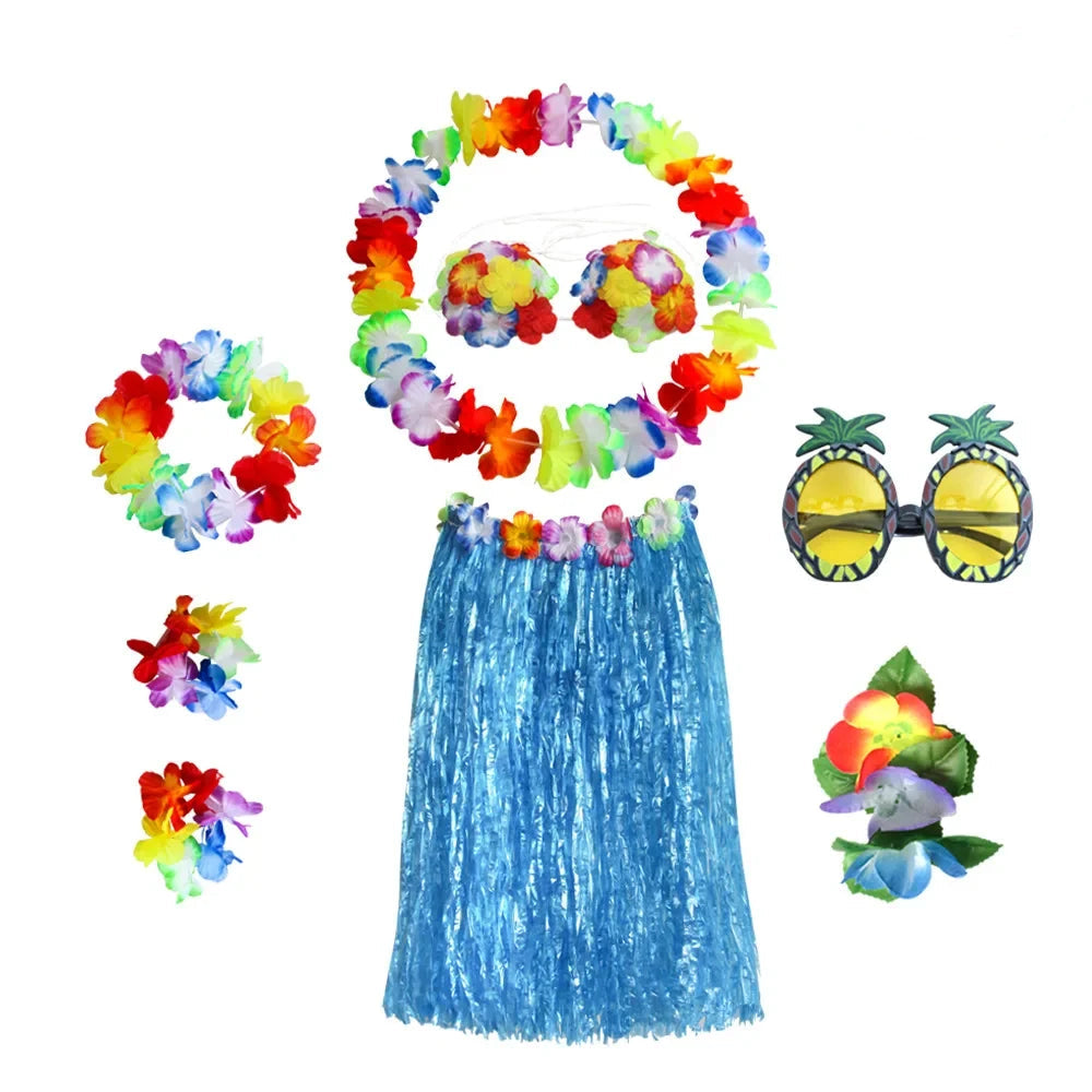 Hawaiian Costume Halloween Costume Flower Crown Set - Image 6