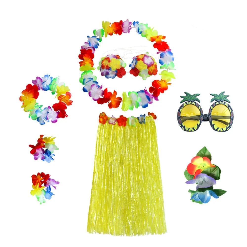 Hawaiian Costume Halloween Costume Flower Crown Set - Image 7