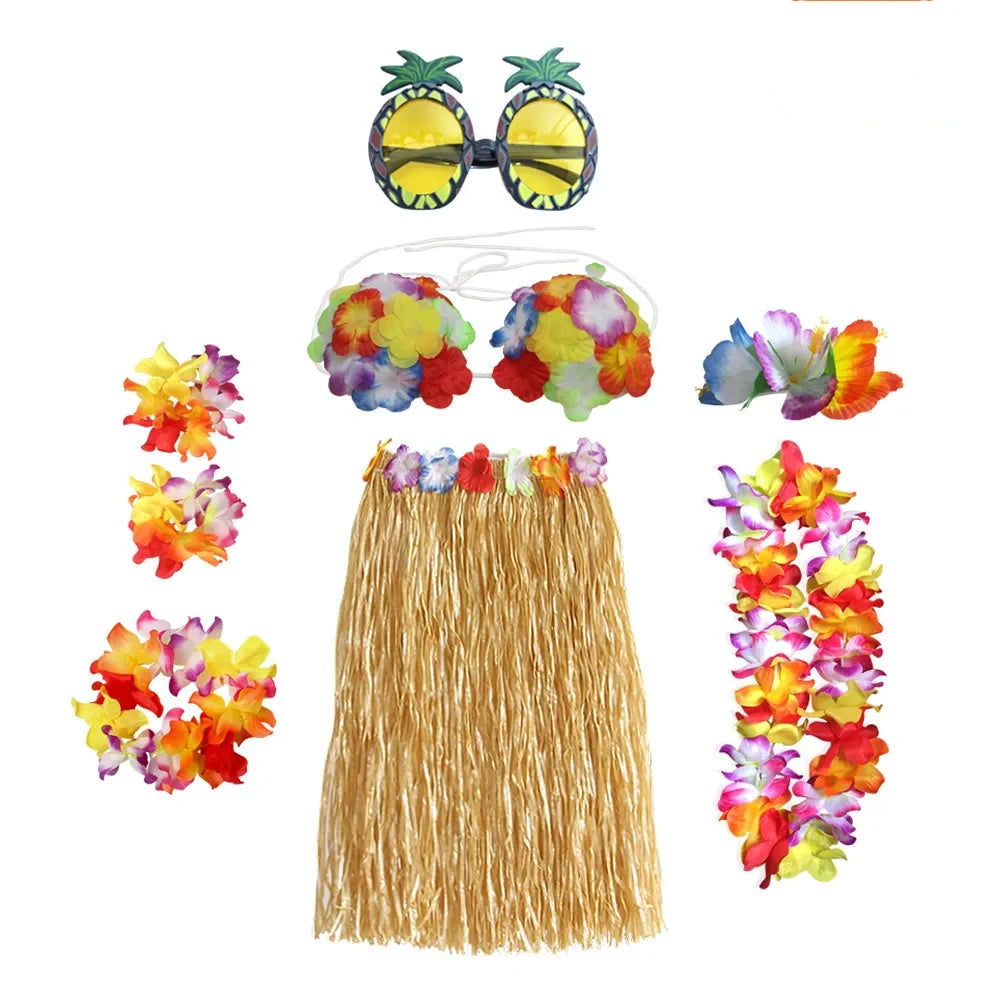 Hawaiian Costume Halloween Costume Flower Crown Set - Image 8