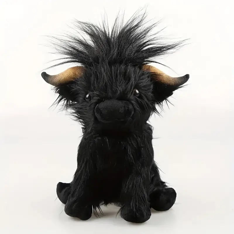 Highland Cow Plush Toy Soft Stuffed Animal 25cm - Image 4