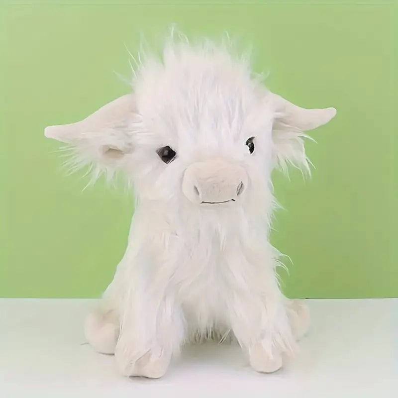 Highland Cow Plush Toy Soft Stuffed Animal 25cm - Image 8