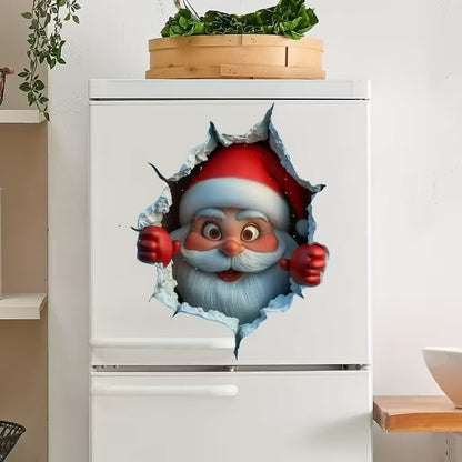 Holiday Wall Sticker Set Merry Santa Decor Christmas Cheer - Image 13