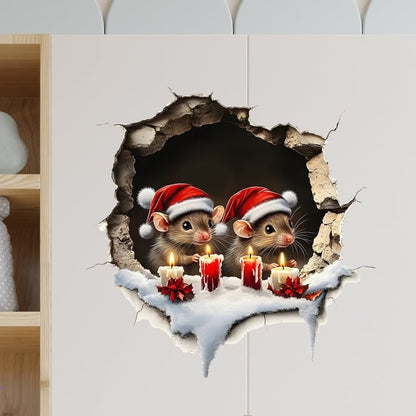 Holiday Wall Sticker Set Merry Santa Decor Christmas Cheer - Image 6
