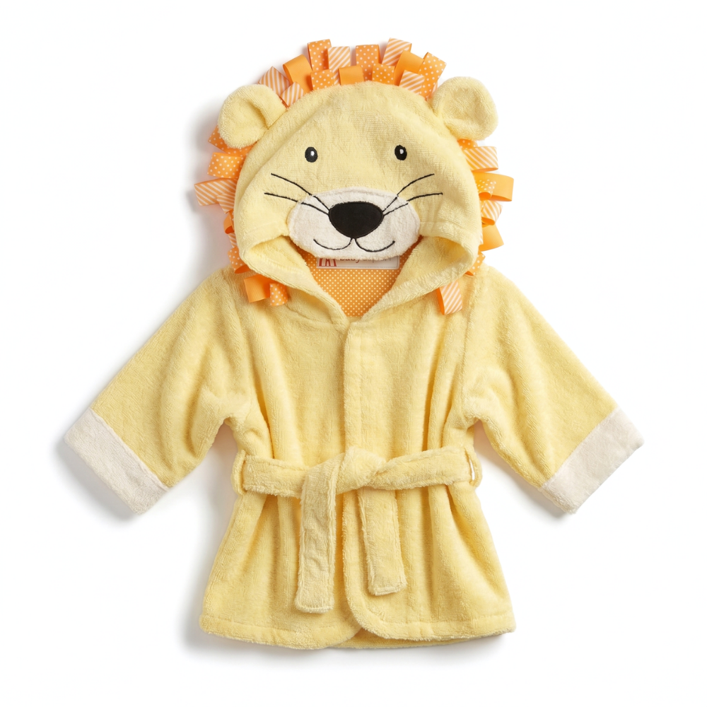 Hooded Bathrobe Children's Bathrobe Fun Animal Design - Image 15