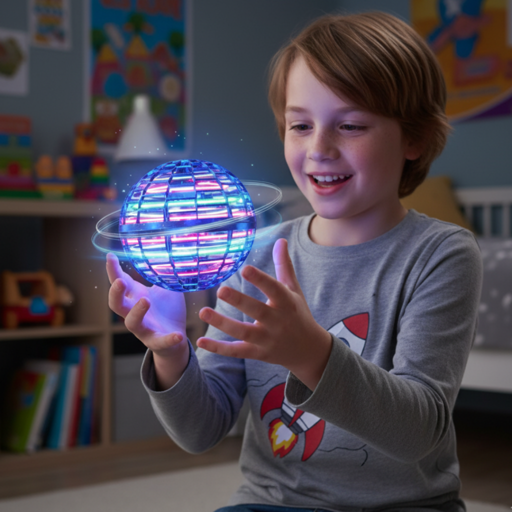 Hover Ball Toy Hovercraft LED Indoor Play Floating Ball Toy - Image 1