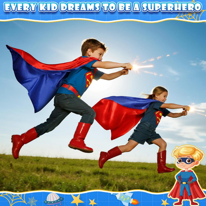 Halloween Costumes Kids Capes Masks Set Dress Up Party Outfit