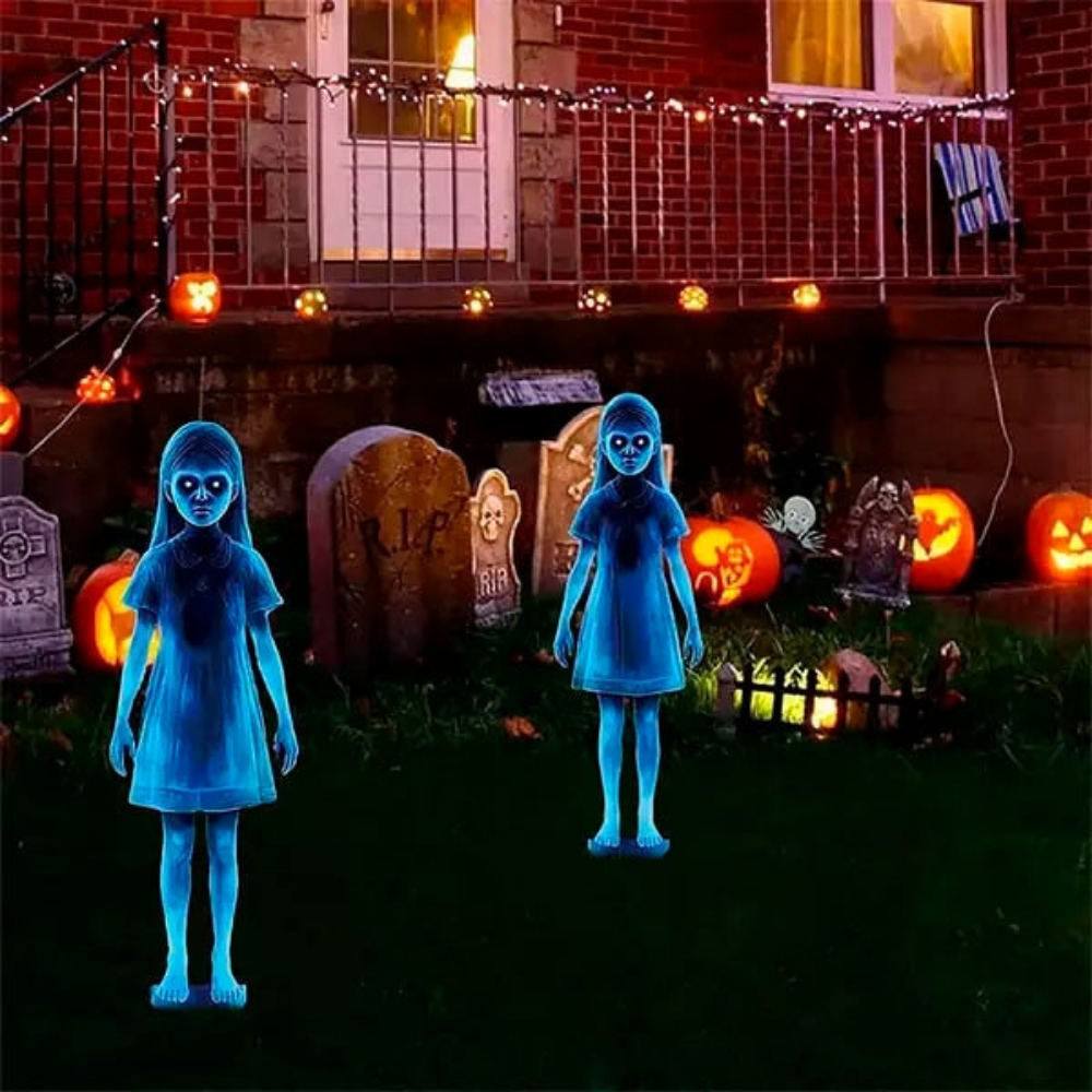 Outdoor Ghost Decoration Creepy Girl Phantom Halloween Display