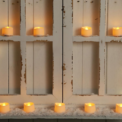 Set di candele LED senza fiamma tremolanti per tè di Halloween, decorazione