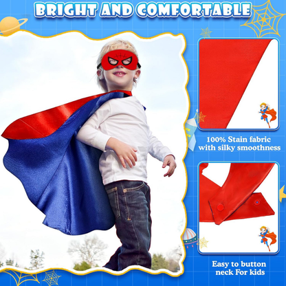 Halloween Costumes Kids Capes Masks Set Dress Up Party Outfit