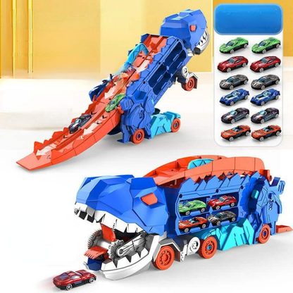 T Rex Transporter Truck Toy Racing Functionality