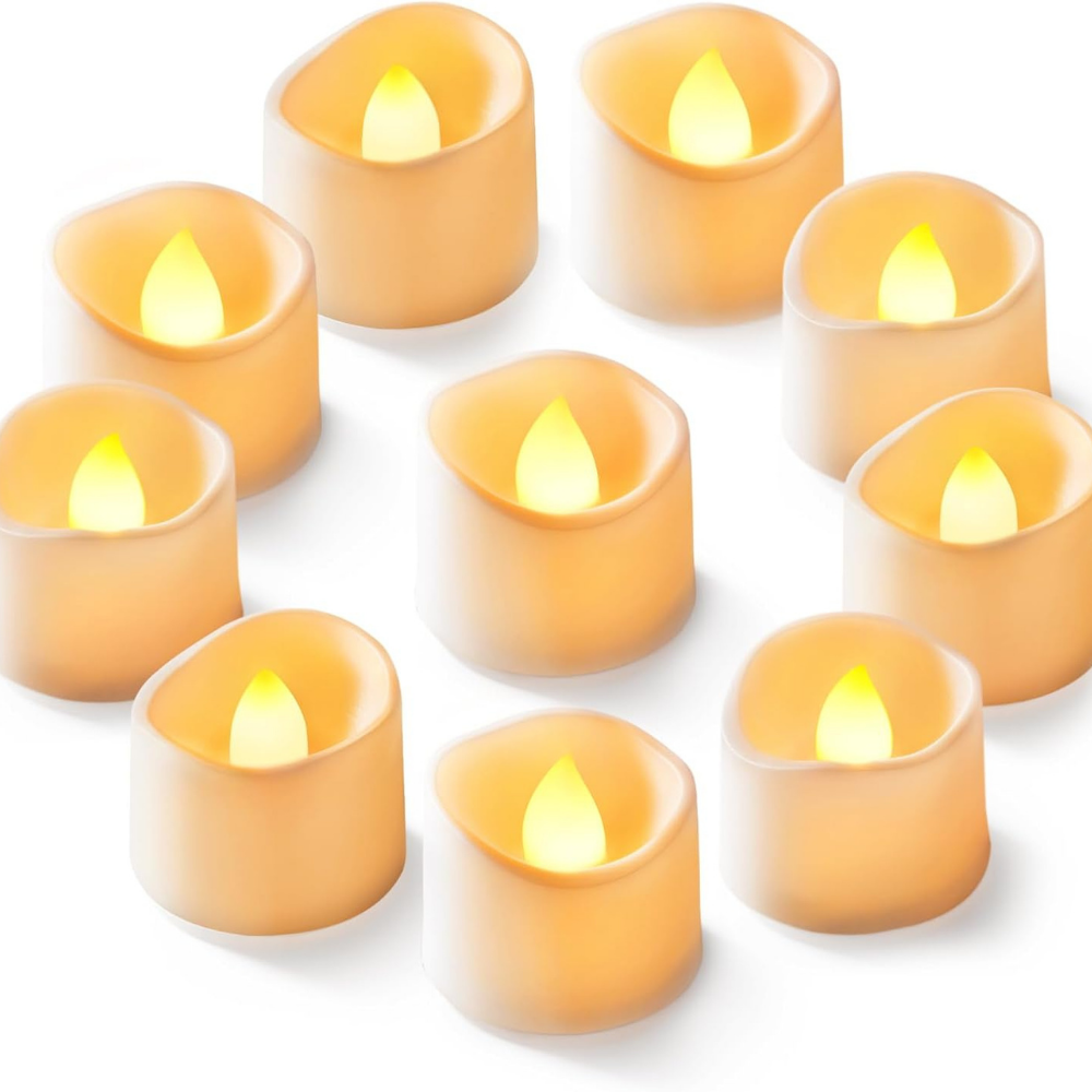 Set di candele LED senza fiamma tremolanti per tè di Halloween, decorazione