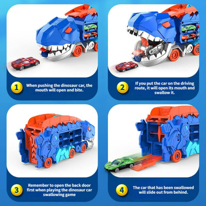 T Rex Transporter Truck Toy Racing Functionality