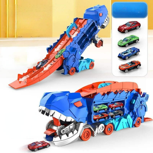 T Rex Transporter Truck Toy Racing Functionality