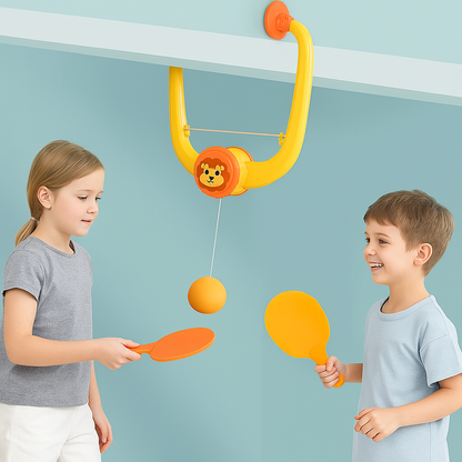 Indoor Ping Pong Game Set Adjustable Height and Fun Design - Image 1