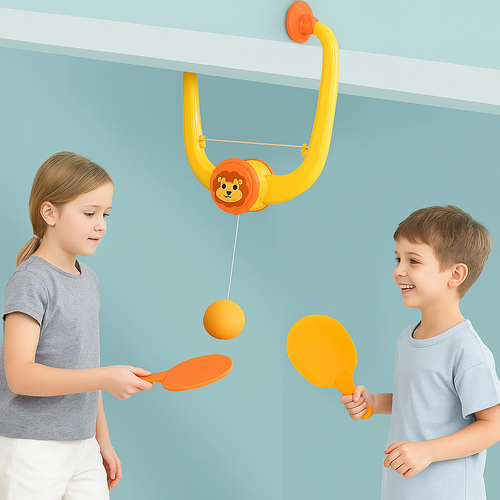 Indoor Ping Pong Game Set Adjustable Height and Fun Design - Image 1