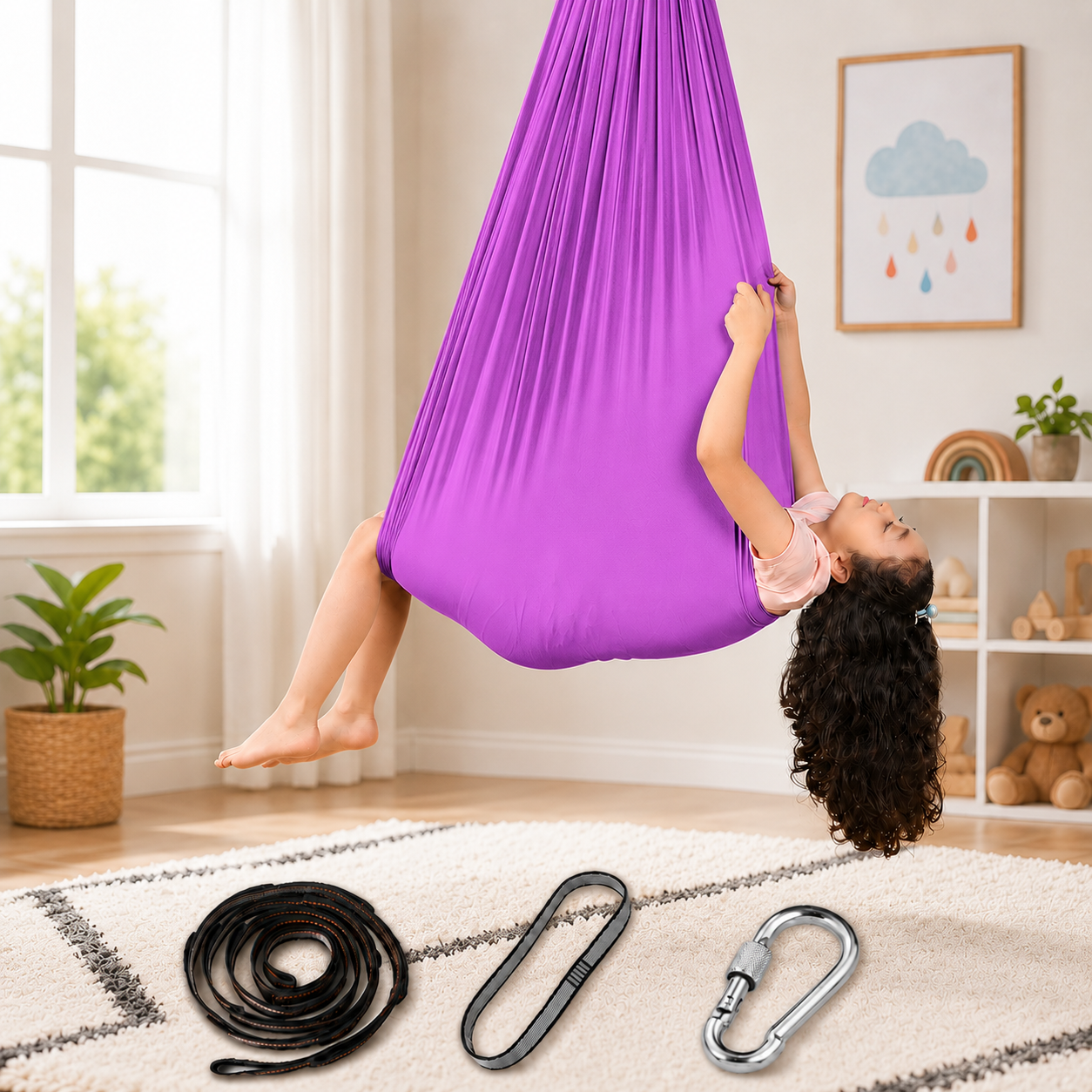 Indoor Swing Kids Swing Women's Sensory Therapy Therapy Swing - Image 13