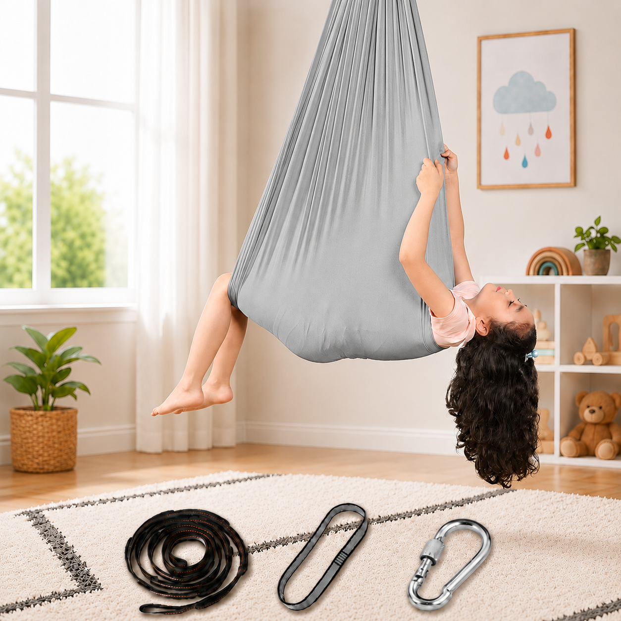 Indoor Swing Kids Swing Women's Sensory Therapy Therapy Swing - Image 16