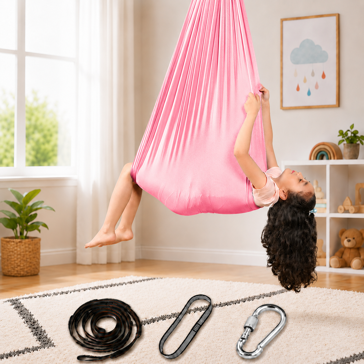 Indoor Swing Kids Swing Women's Sensory Therapy Therapy Swing - Image 17