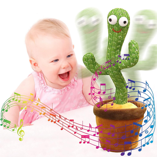 Interactive Dancing Cactus Toy Singing Mimic Rechargeable