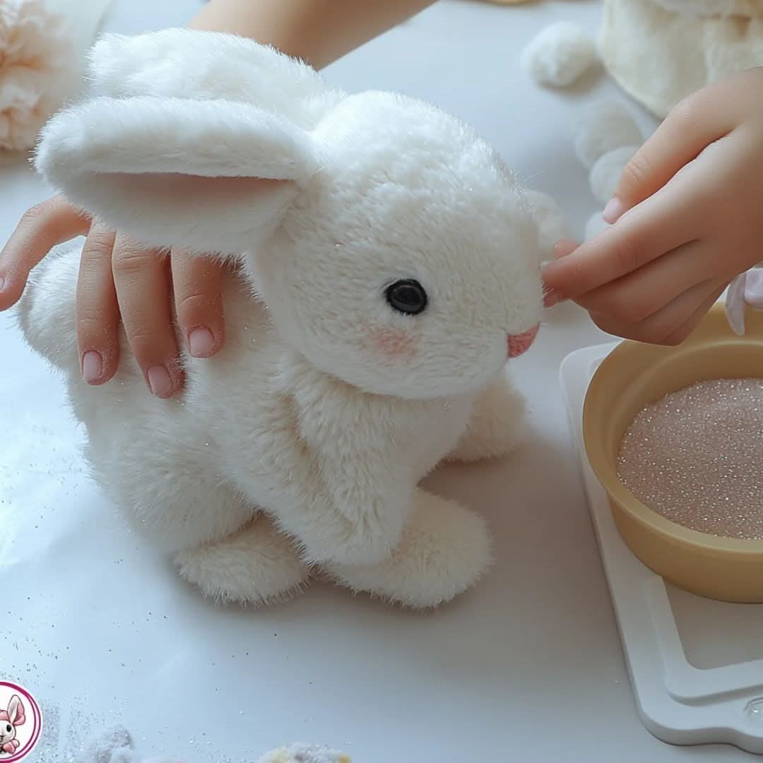 Interactive Plush Bunny Toy Soft and Cuddly Stuffed Animal - Image 5