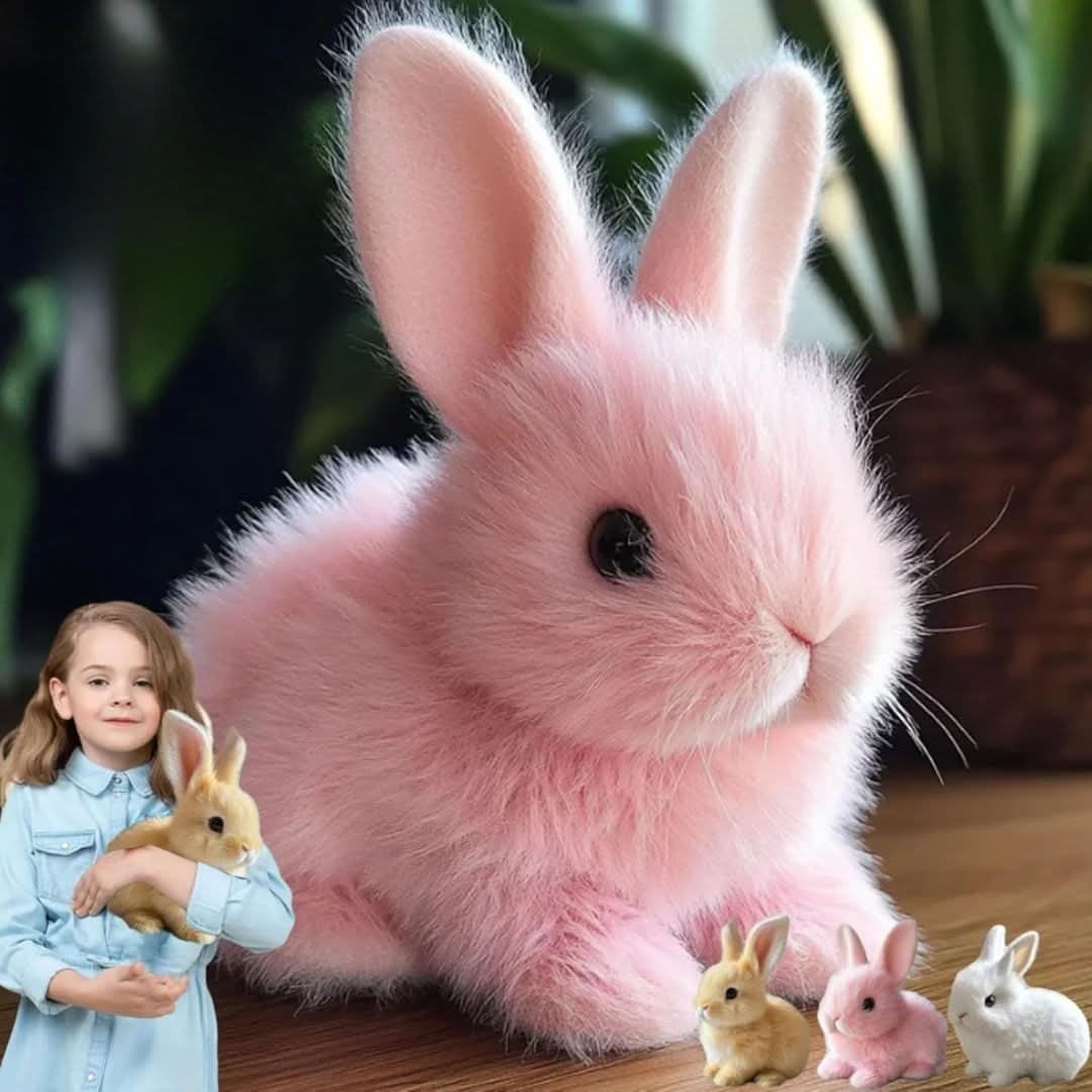 Interactive Plush Bunny Toy Soft and Cuddly Stuffed Animal - Image 7