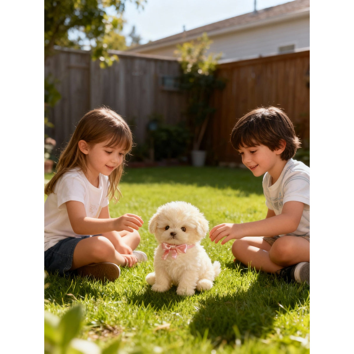 Interactive Plush Robot Puppy Toy Walks Barks Wags Tail - Image 2
