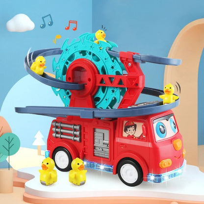 Interactive Toy Car Fire Truck Toy Lights Siren - Image 2
