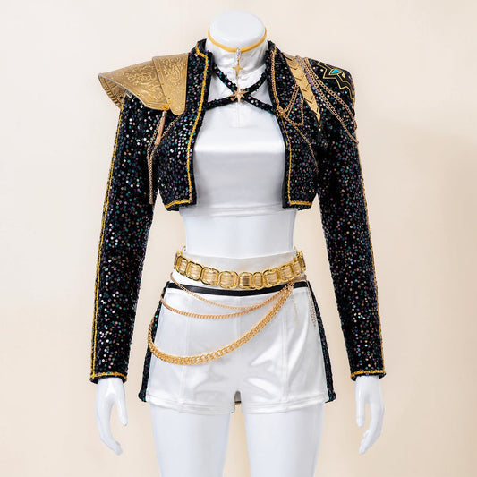 Kids Kpop Costume Pop Singer Costume Dance Outfit For Kids Children's - Image 1