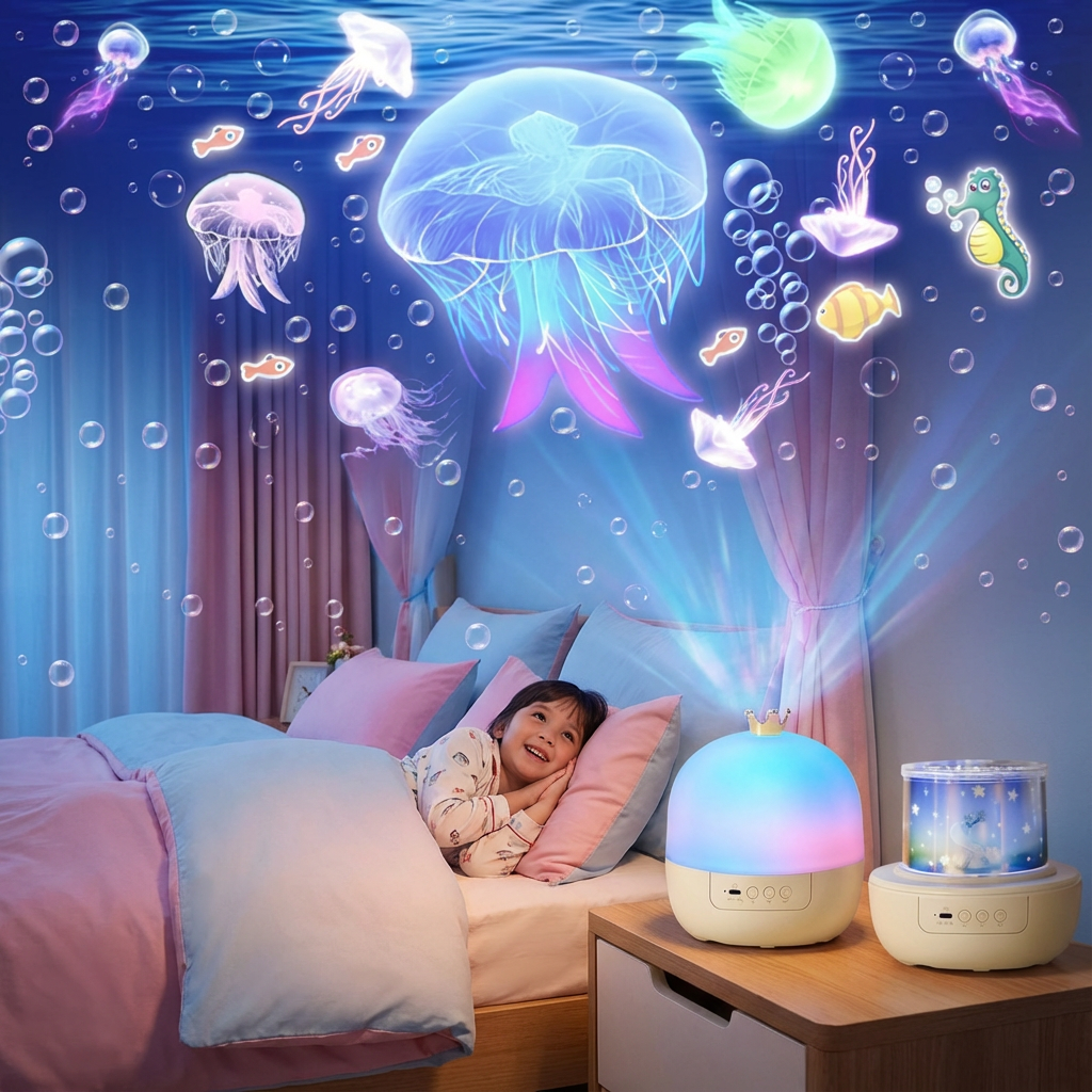 Kids Night Light Projector Rotating - Image 3