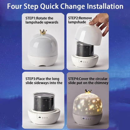 Kids Night Light Projector Starry Rotating Timer Switch - Image 4