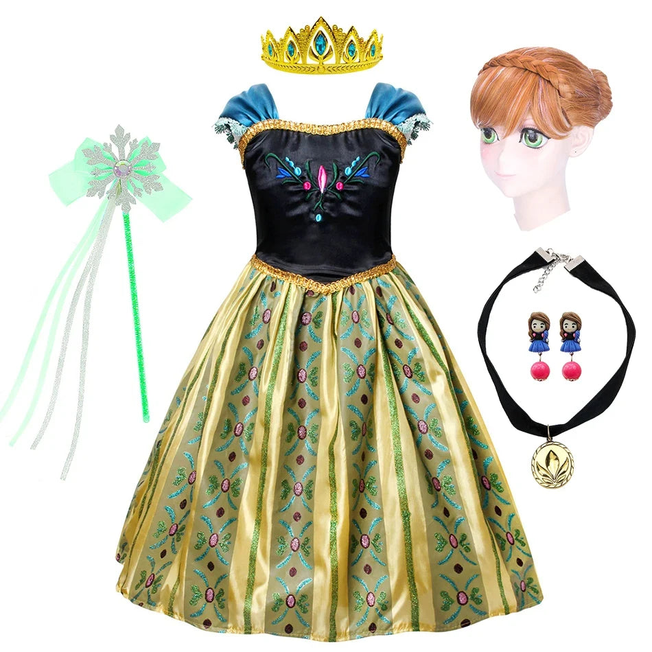 Kids Princess Dress Girls Cosplay Costume Women's Halloween Costume - Image 9
