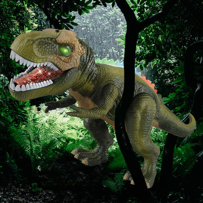 Kids RC Dinosaur Toy Remote Control Dinosaur T-Rex With LED Light Up, Walking & Roaring Realistic Dinosaur Toys - Image 3