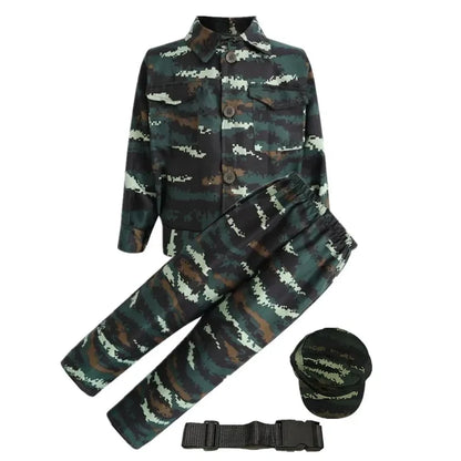 Kids Soldier Costume Camouflage Costume Children's Military Costume Women's - Image 7