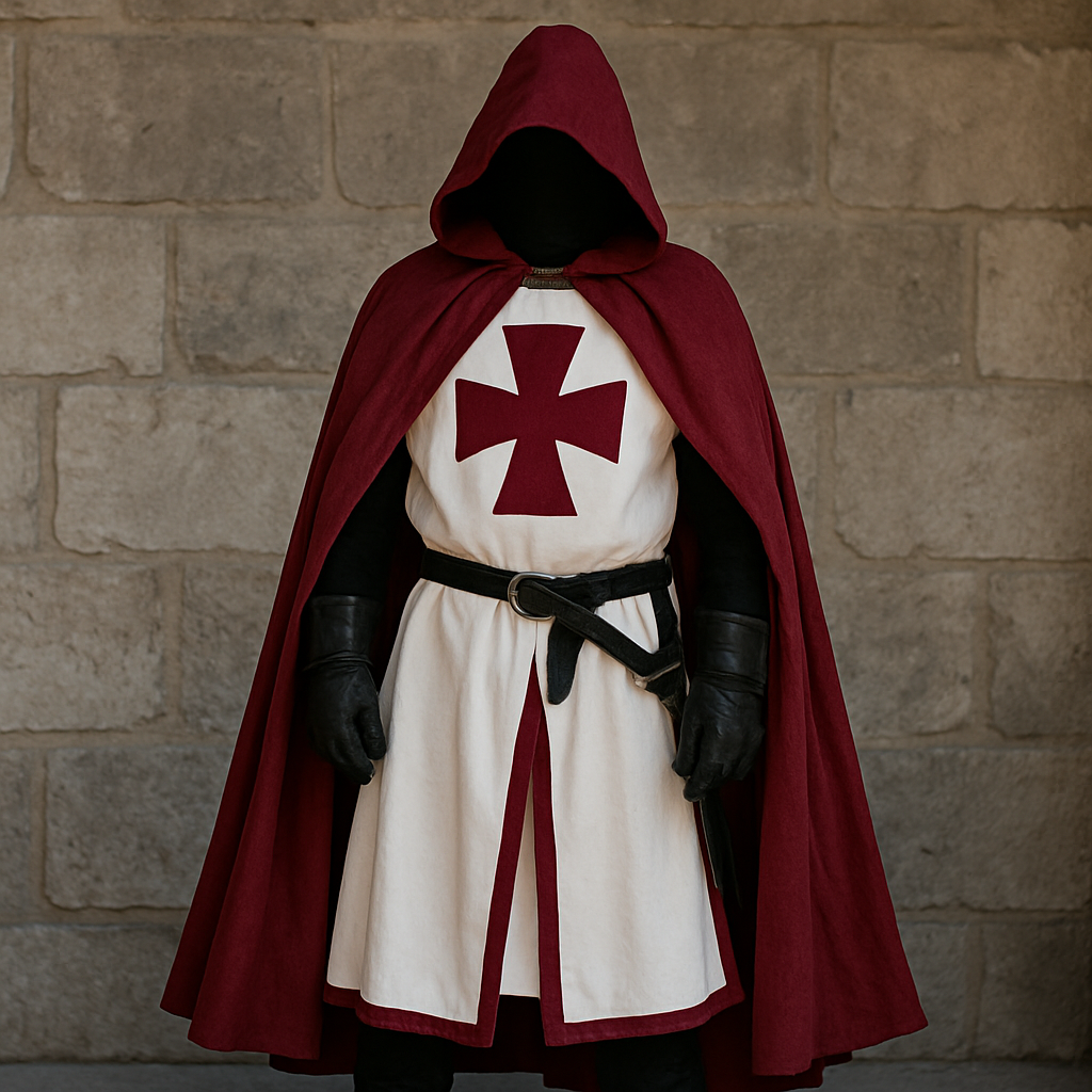 Knights Templar Costume Halloween Costume Knights Templar Renaissance - Image 1