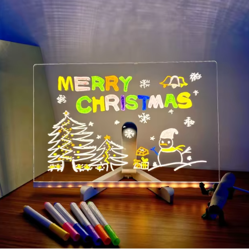 LED Acrylic Message Board Erasable Drawing Board & Ads - Image 2