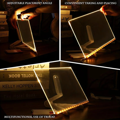 LED Acrylic Message Board Erasable Drawing Board & Ads - Image 3