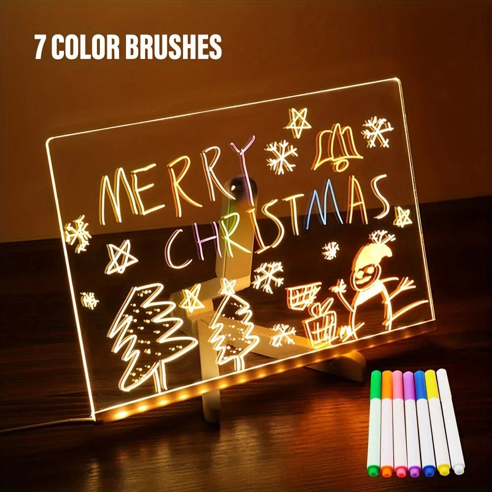 LED Acrylic Message Board Erasable Drawing Board & Ads - Image 5