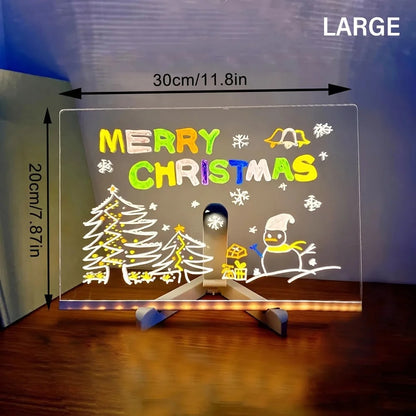 LED Acrylic Message Board Erasable Drawing Board & Ads - Image 8