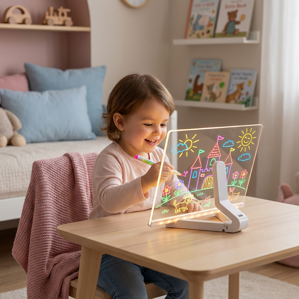 LED Drawing Board Light Up Educational Toy Usb Powered - Image 2