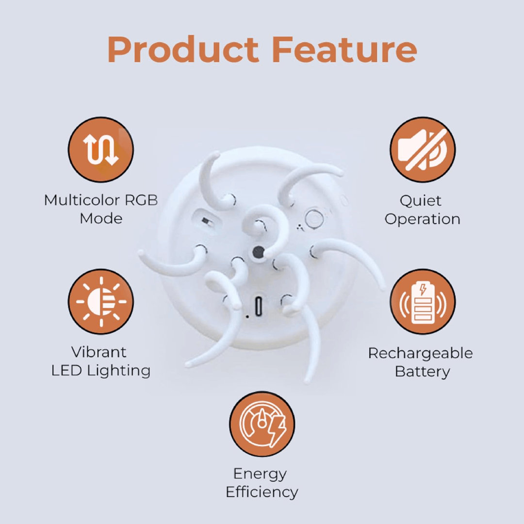 LED Jellyfish Lamp Color-Changing Night Light - Image 4