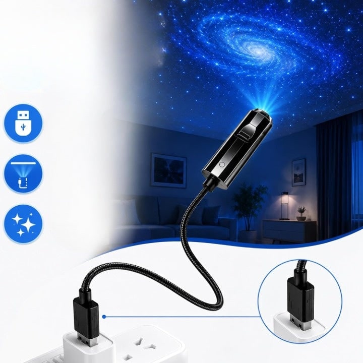 LED Night Light Projector 10 Starry Projection Effects - Image 10